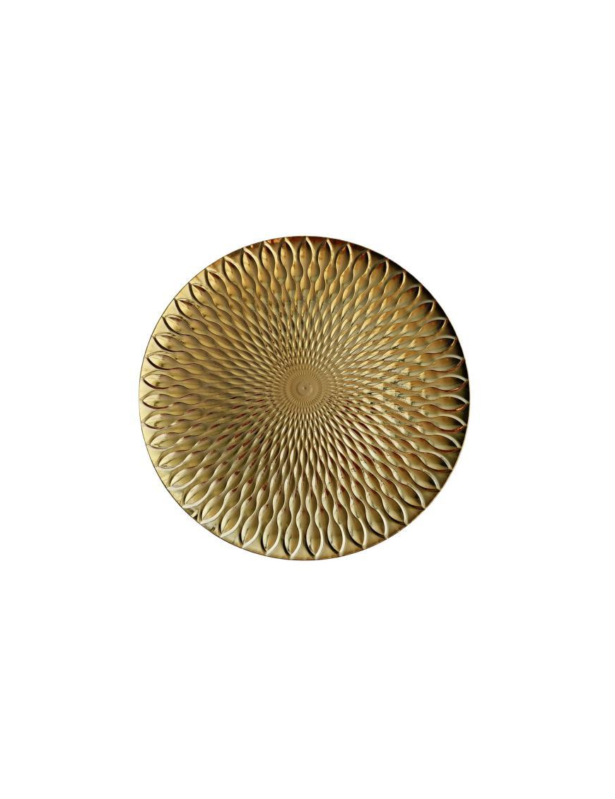 SOTTOPIATTO PLASTICA d.40cm ORO 46123
