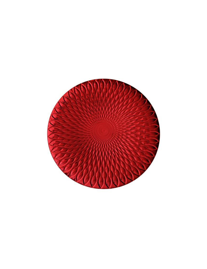 SOTTOPIATTO PLASTICA d.40cm ROSSO 46093