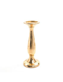 GOLD RESIN CANDLE HOLDER 31cm
