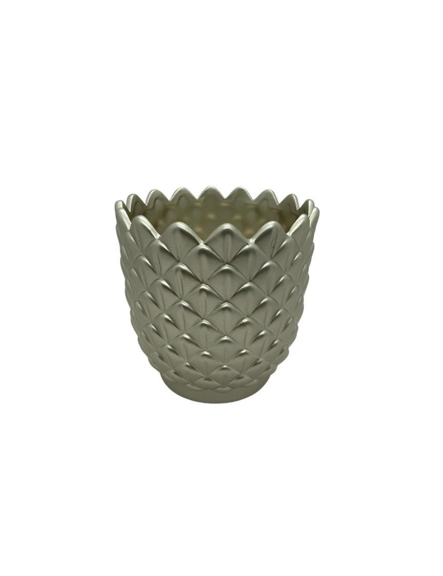VASO CERAMICA ORO d.14,2 h.14,2cm 40145