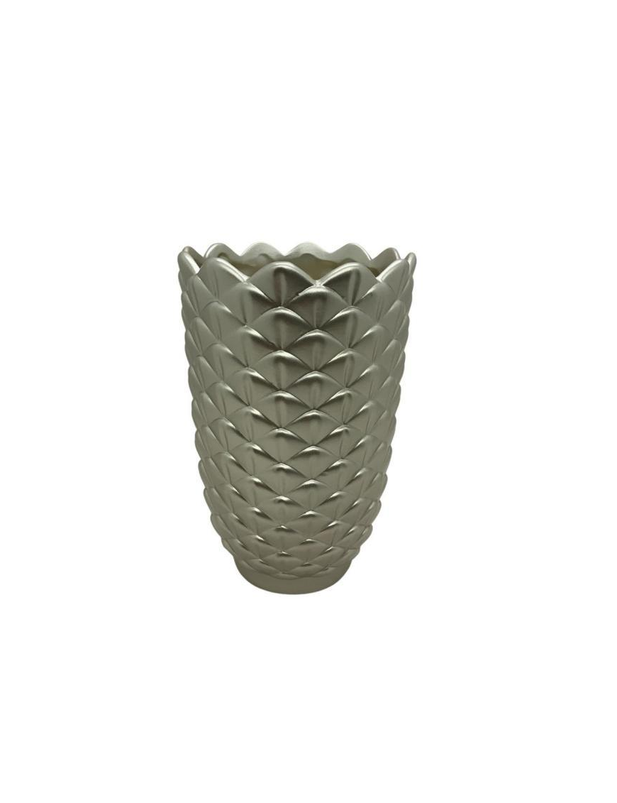 VASO CERAMICA ORO d.13 h.20,5cm 40169
