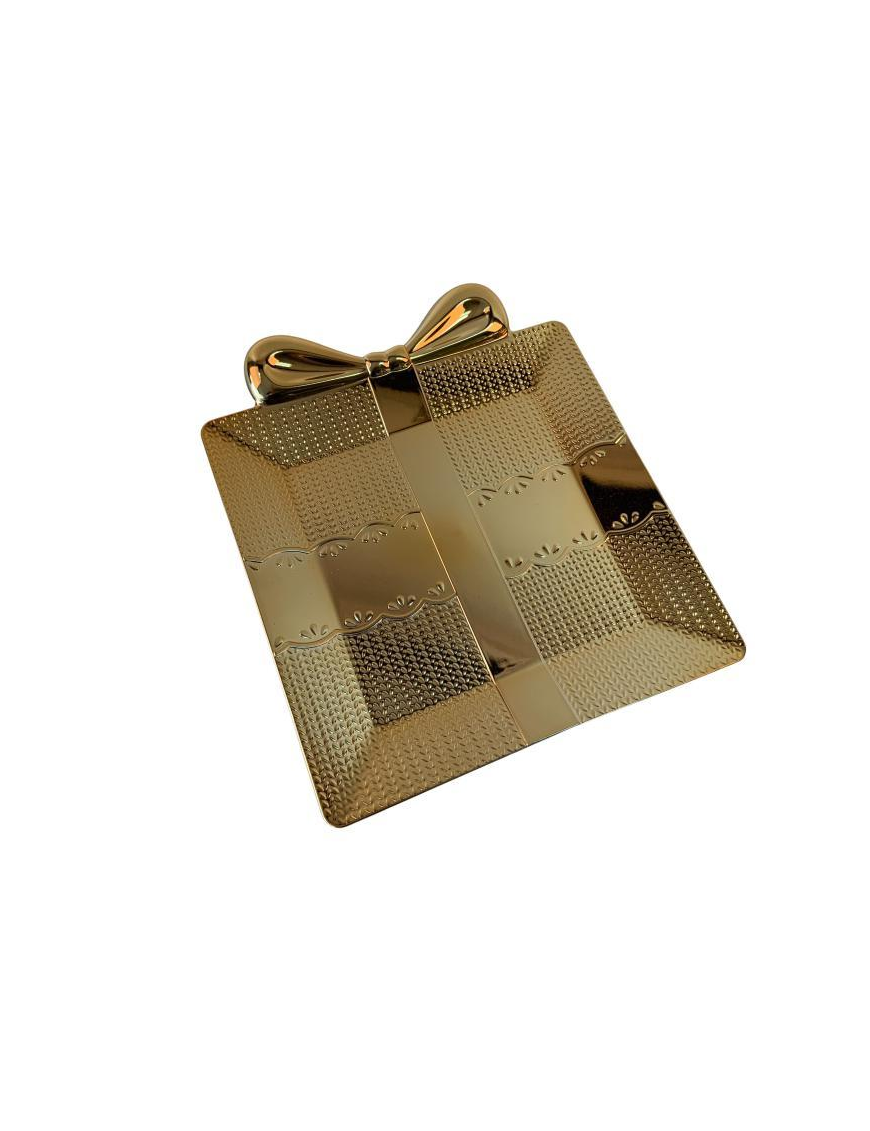 L.PLAST ORO VASSOIO PACCO REGALO 33x28cm