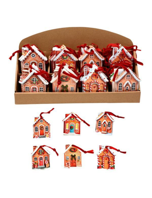 10cm HOUSE CERAMIC HANGER