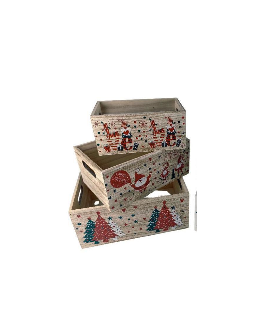 CASSETTA LEGNO DEC. 3pz 32171