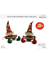 ELFO ASS.  43cm C/LUCI 301211 $$