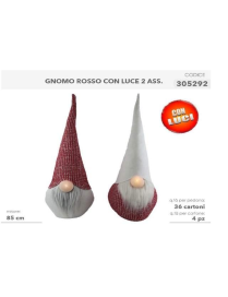 GNOMO C/LUCE ROSSO 85cm 305292 $$