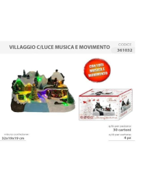 VILLAGE WITH LIGHTS AND MUSIC 32x19x19 36103cm