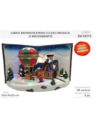 VILLAGE WITH LIGHTS AND MUSIC 33x19x22 cm