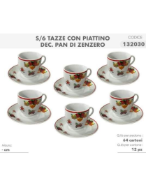 L.PAN DI ZENZERO SERV.CAFFE' 6pz C/P