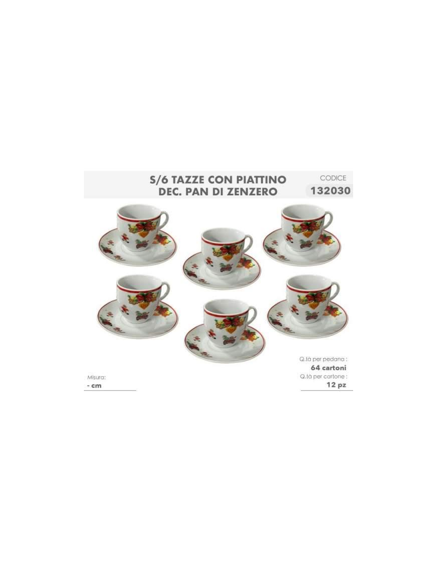 L.PAN DI ZENZERO SERV.CAFFE' 6pz C/P