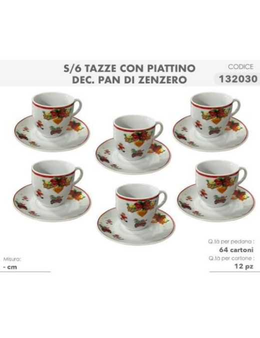 L.PAN DI ZENZERO SERV.CAFFE' 6pz C/P