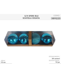 SFERA BLU  4pz 12cm 389223 $$