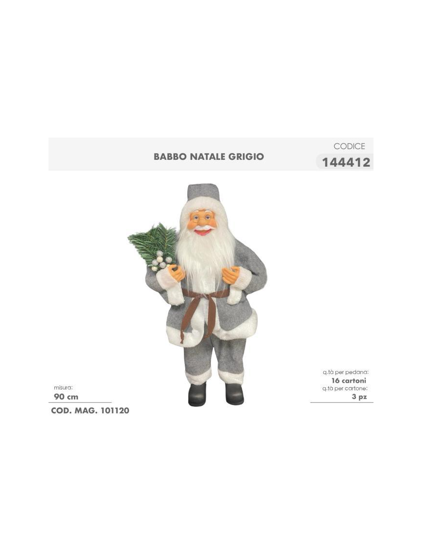 GRAY SANTA CLAUS 90cm