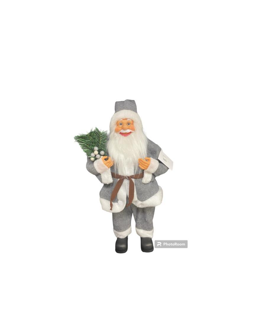 BABBO NATALE GRIGIO 60cm