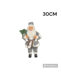 BABBO NATALE GRIGIO 30cm