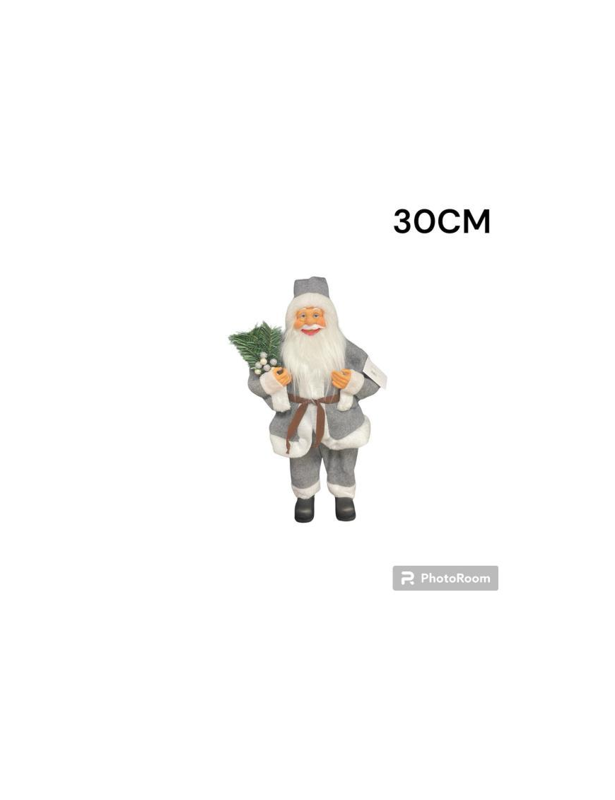 GRAY SANTA CLAUS 30cm