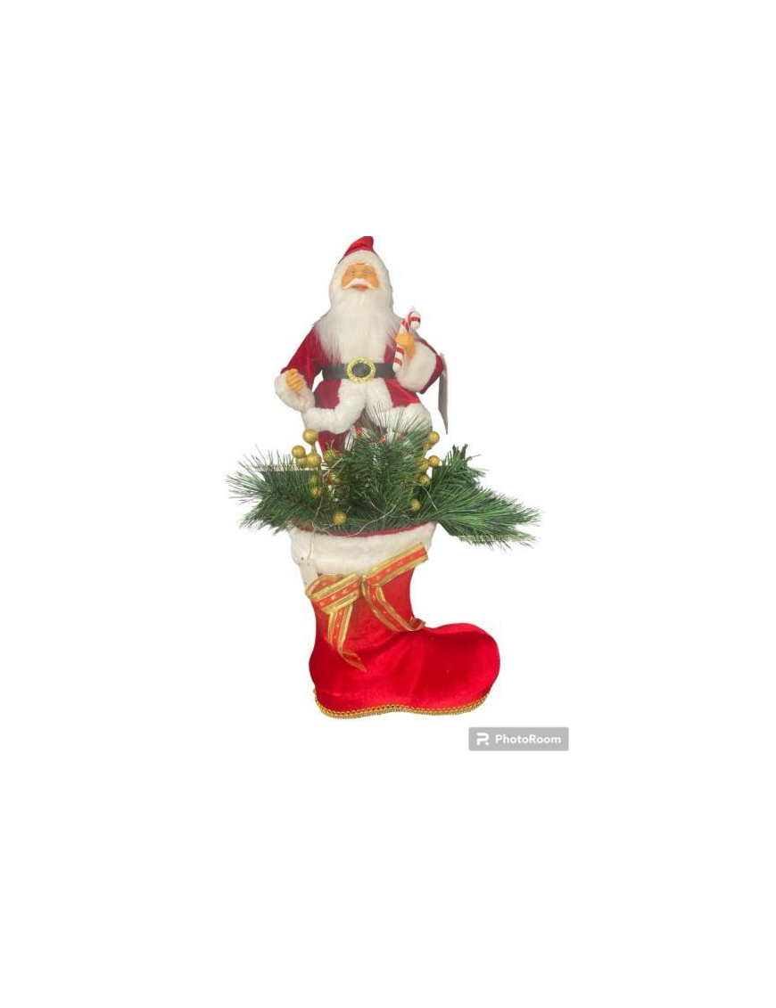 BABBO NATALE 60cm CON STIVALE
