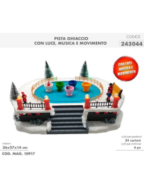 ICE RINK WITH LIGHTS AND MUSIC 36x27x14cm