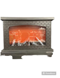 CHIMNEY EFFECT LANTERN 28x12x20cm WITH BRICKS