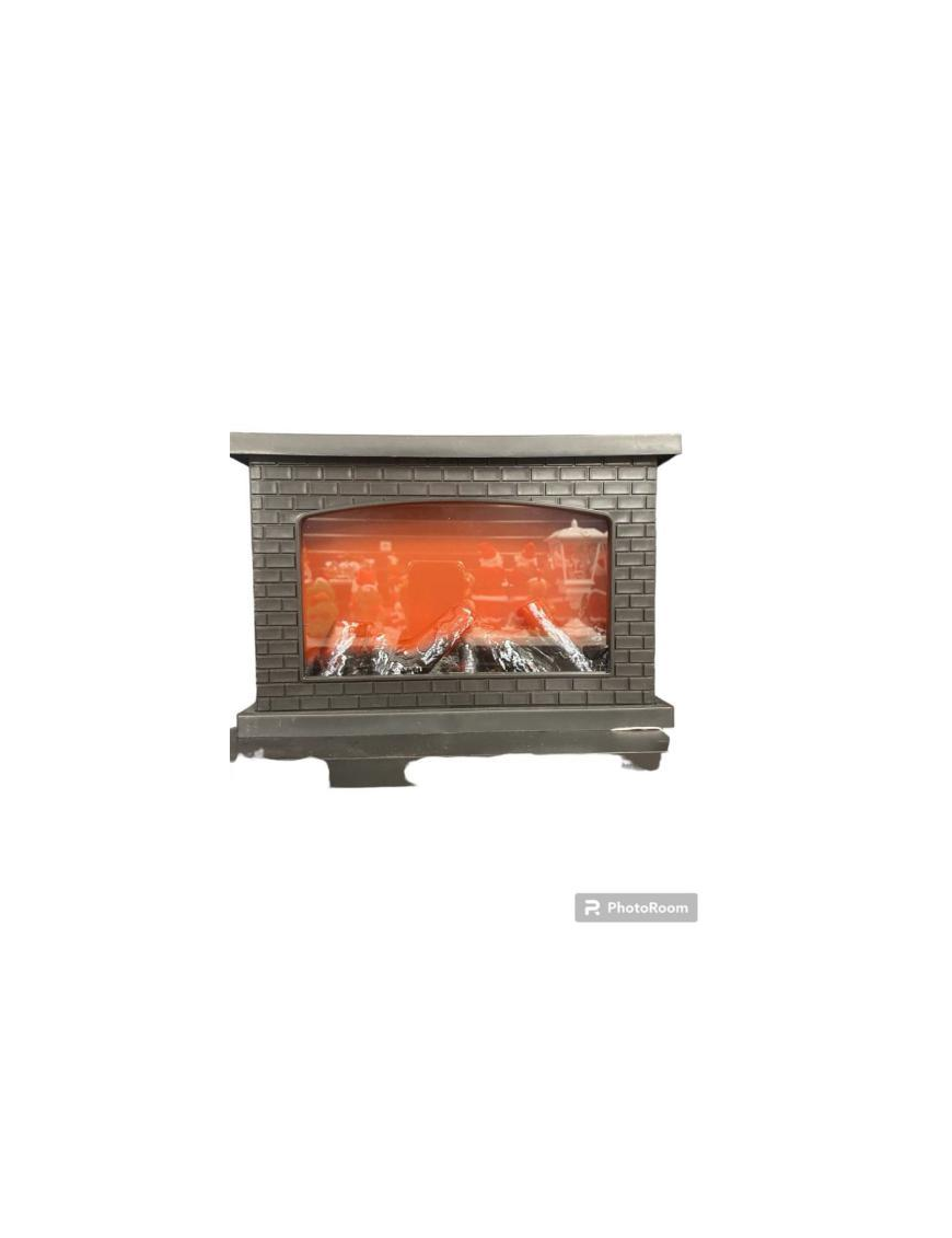 CHIMNEY EFFECT LANTERN 28x12x20cm WITH BRICKS