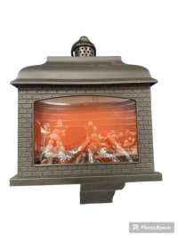CHIMNEY EFFECT LANTERN 25x13x28cm WITH BRICKS