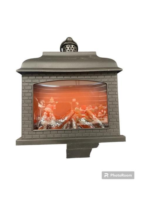 CHIMNEY EFFECT LANTERN 25x13x28cm WITH BRICKS