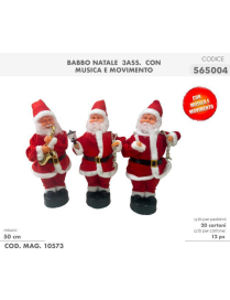 SANTA CLAUS WITH MUSIC AND MOVEMENT 50cm
