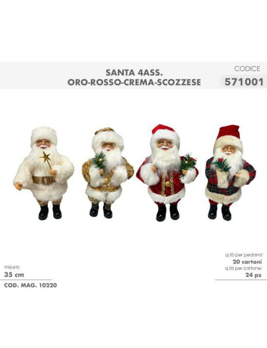 BABBO COLORI ASSORTITI  35cm