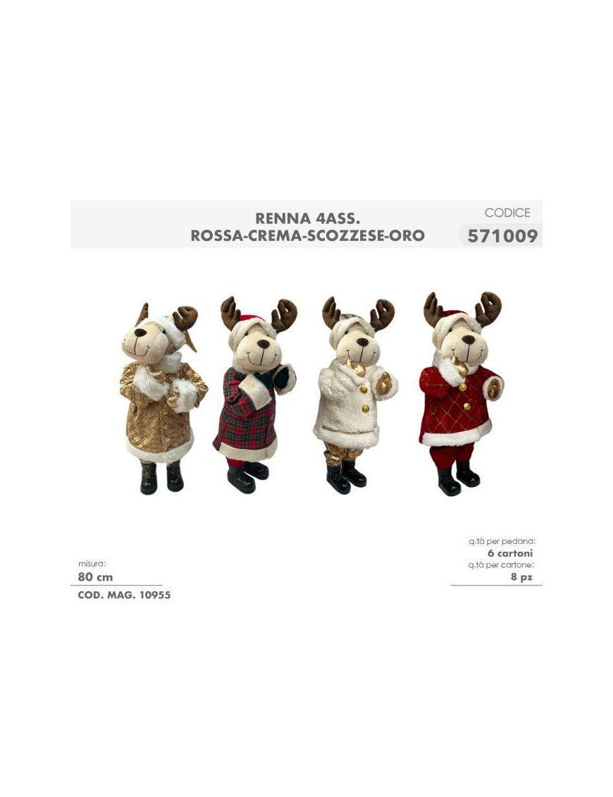 REINDEER ASSORTED COLORS 80cm