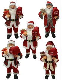 BABBO NATALE CON POSTA  40cm