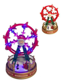 20x29cm WHEEL CAROUSEL WITH LIGHTS + MUSIC