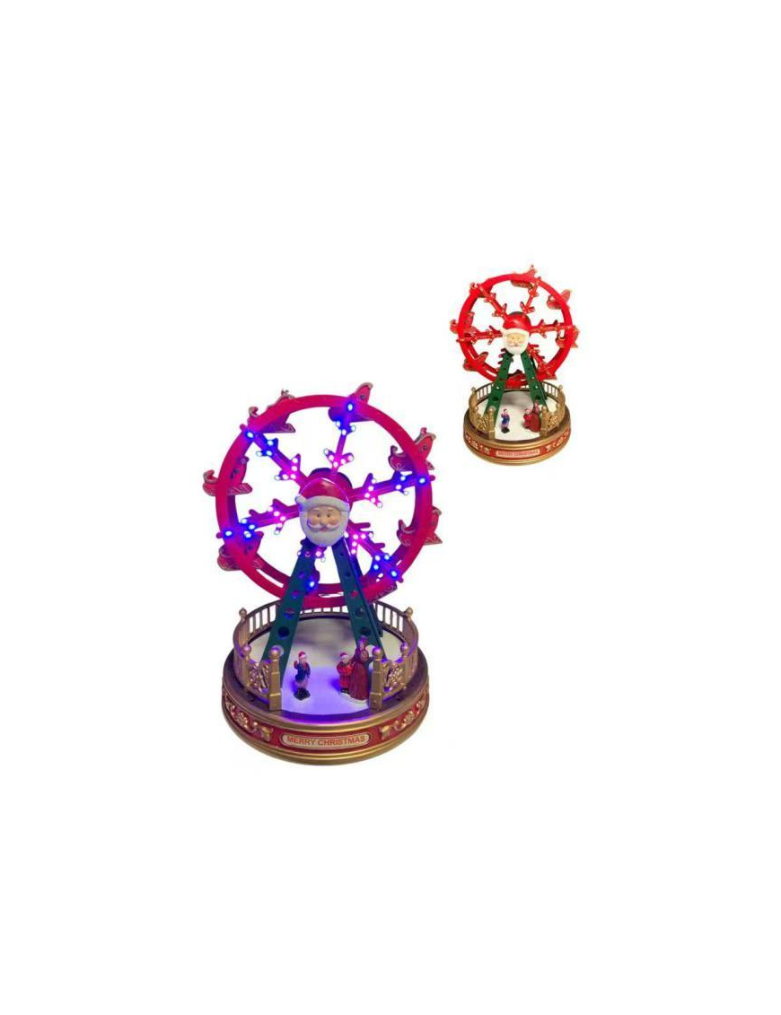 20x29cm WHEEL CAROUSEL WITH LIGHTS + MUSIC