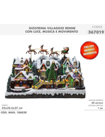 VILLAGE WITH LIGHTS AND MUSIC 55x32x37cm