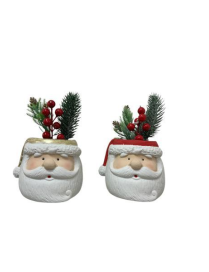 PLANT WITH SANTA CLAUS 13x13x12cm