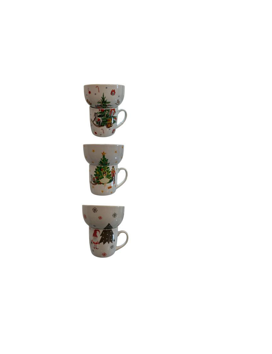 BREAKFAST CUP + CHRISTMAS BOWL