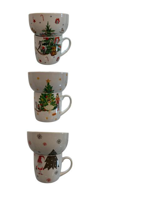 BREAKFAST CUP + CHRISTMAS BOWL