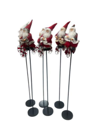 BICI CON BABBO NATALE 30x6x110cm