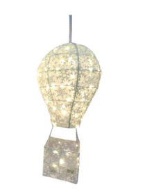 MONGOLFIERA BIANCA 34x15x70cm