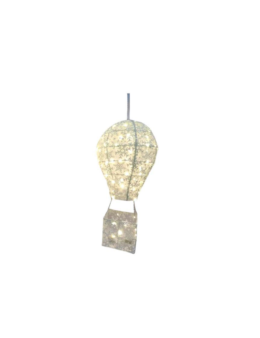 WHITE HOT AIR BALLOON 34x15x70cm