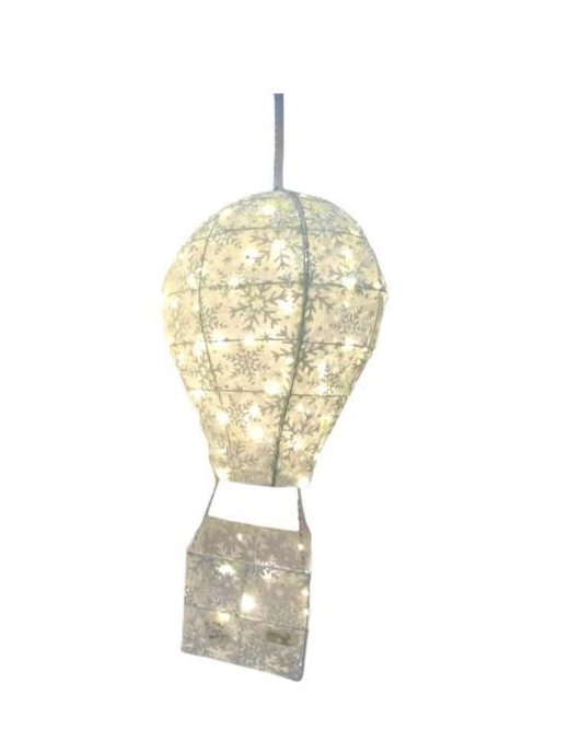MONGOLFIERA BIANCA 34x15x70cm