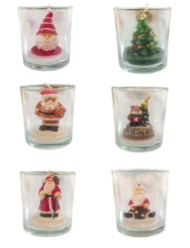 CHRISTMAS CANDLE IN A GLASS