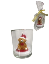 CHRISTMAS CANDLE IN A GLASS