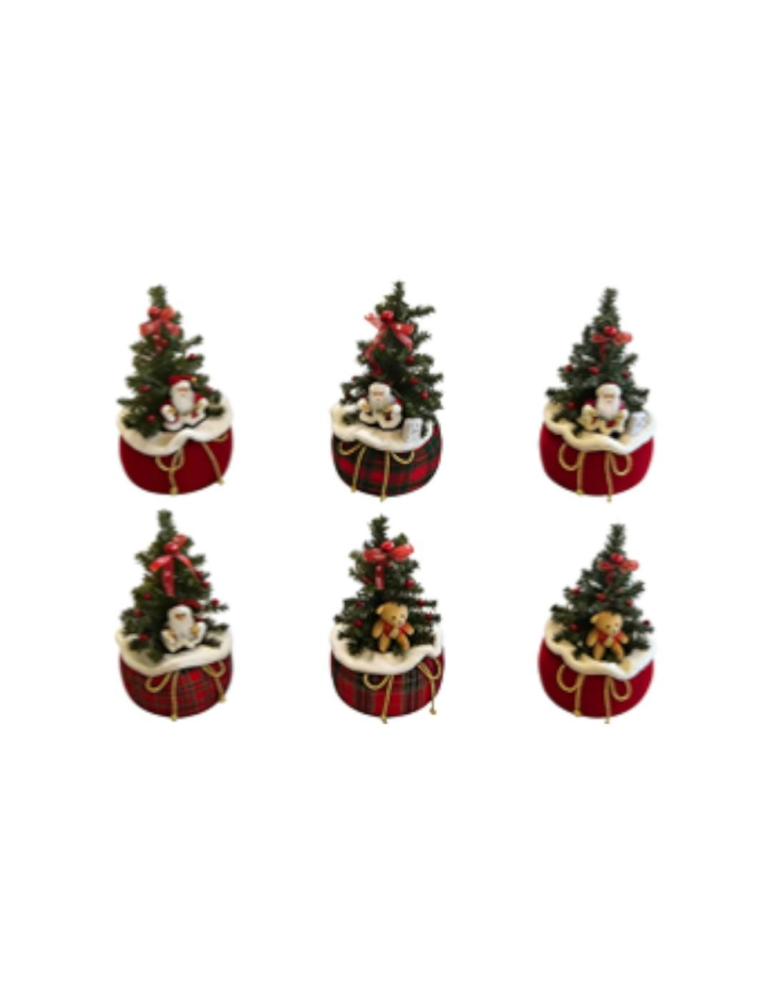 ALBERO IN SACCO 50cm LUCE-MUSICA 144548