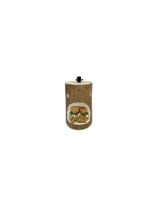 BASE PER ALBERO TRONCO C/ORSO 55cm LUM