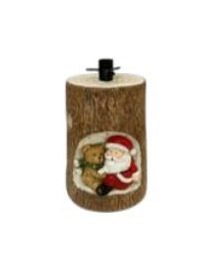 BASE PER ALBERO TRONCO C/BABBO 55cm LUM