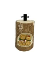 BASE PER ALBERO TRONCO C/ORSO 45cm LUM