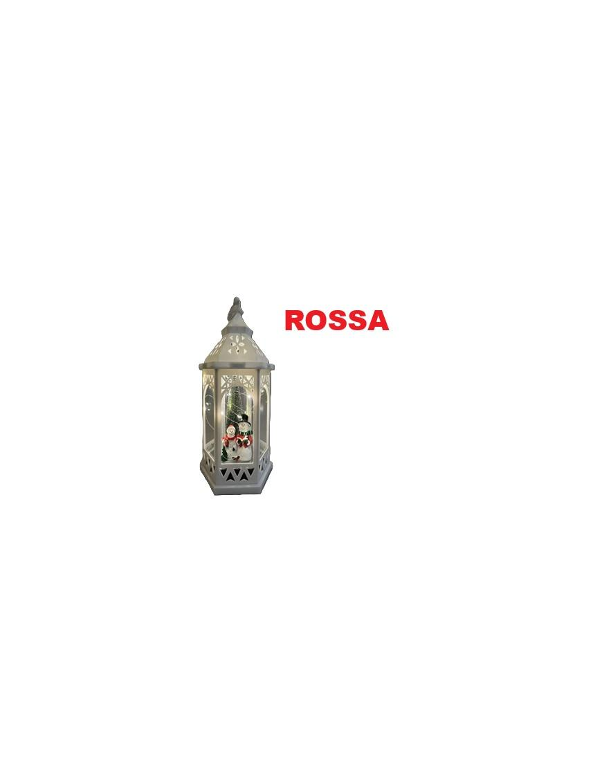 LANTERNA C/SOGG. 19x16x33cm ROSSA 666033