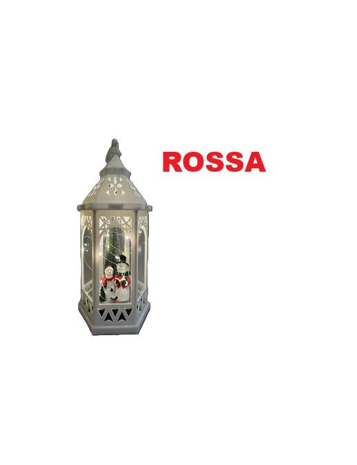 LANTERNA C/SOGG. 19x16x33cm ROSSA 666033
