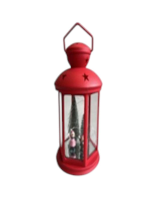 LANTERNA ALTA 18x18x34cm ROSSA 666037