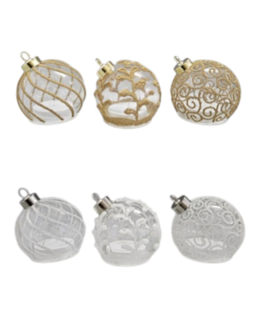 L.ORO/BIANCO SFERA 15cm C/LUCE 675053